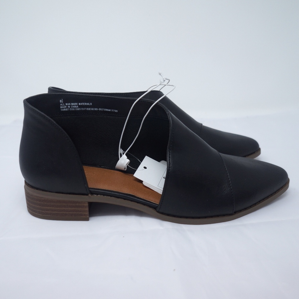 Cut Off Bootie Black Vegan Leather